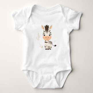 Schattigee Zebra Baby Jersey Bodysuit