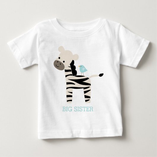 Schattigee Zebra en Bird Custom Bericht (Voorkant)