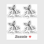 Schattigee zeemeermin meisje Sticker (Vel)