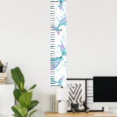 Schattigee Zeemeermin Meisjes Gepersonaliseerde Mu Poster (Thuiskantoor)