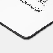 Schattigee Zeemeermin met Seahorses Desk Mat (Hoek)