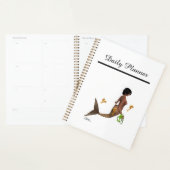Schattigee zeemeermin met zeepaardjes dagelijkse p planner (Display)