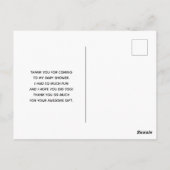 Schattigee Zeemeermin onder de Zee Waterverf Dank  Briefkaart (Achterkant)