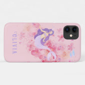 Schattigee Zeemeermin Pastel Roze Onder het zee vo Case-Mate iPhone Case (Achterkant (horizontaal))