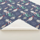 Schattigee Zeemeermin Pattern dekens (3/4)