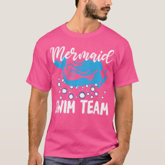 Schattigee Zeemeermin Zwemteam Aqua Lover Zwemmeis T-shirt