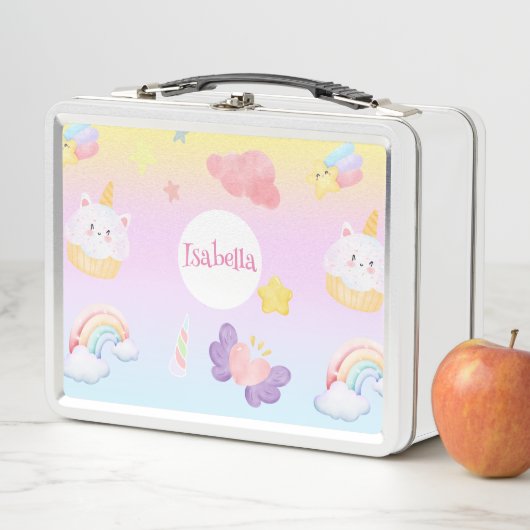 Schattigee zoete cupcake eenhoorn regenboog Patroo (In situ)