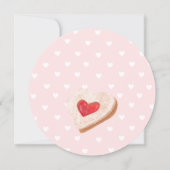 Schattigee zoete taarten verjaardag kaart (Achterkant)