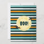 Schattigee Zombie Boy Halloween Uitnodiging (Achterkant)