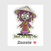 Schattigee zombie sticker (Vel)