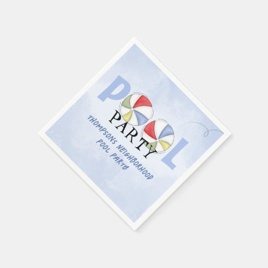 Schattigee Zomer Pool Party Custom Servet (Hoek)