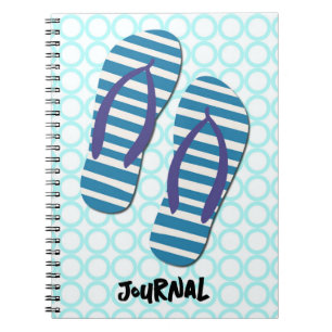Schattigee zomer Teenslippers Art Journal Notitieboek