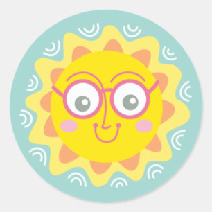 Schattigee zomer zonneschijn Sticker