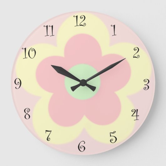 Schattigee zomerdaisy bloemblaadjesgradiënt Verjaa Grote Klok (Voorkant)