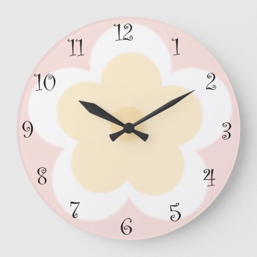 Schattigee zomerdaisy bloemblaadjesgradiënt Verjaa Grote Klok (Voorkant)