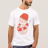 Schattigee zomersneeuwpop t-shirt (Voorkant)