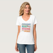 Schattigee zomervakantie woordkunst t-shirt (Voorkant volledig)