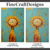 Schattigee Zonnebloempat Genieten van de Zon Schil Tissuepapier