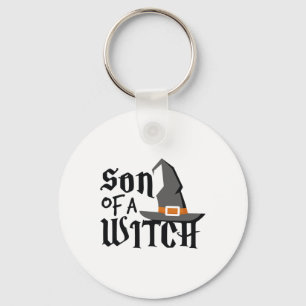 Schattigee zoon van een heks Halloween Shirt Boys Sleutelhanger