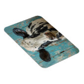 Schattigee Zuivel Koe Boerderij Schilderij Magneet (Rechterzijde)