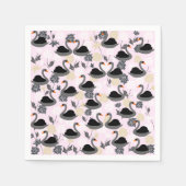 Schattigee zwanenpapieren servetten (Voorkant)