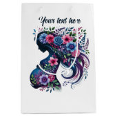 Schattigee zwangere moeder aanpasbaar medium cadeauzakje (Voorkant)