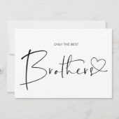 Schattigee zwangerschap onthult broeder we verwach kaart (Voorkant)