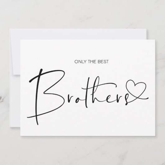 Schattigee zwangerschap onthult broeder we verwach kaart (Voorkant)