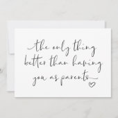 Schattigee zwangerschap onthult ouders die we verw kaart (Voorkant)