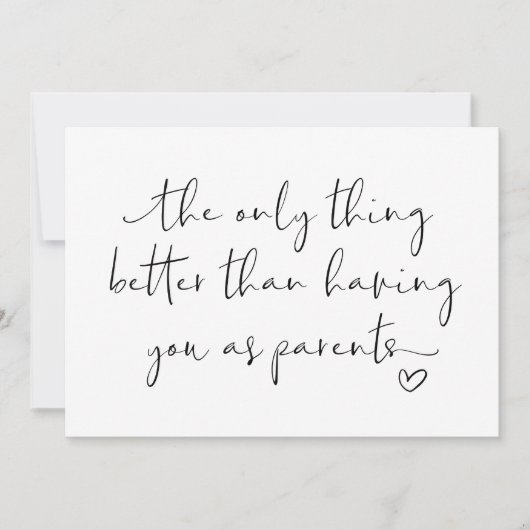 Schattigee zwangerschap onthult ouders die we verw kaart (Voorkant)