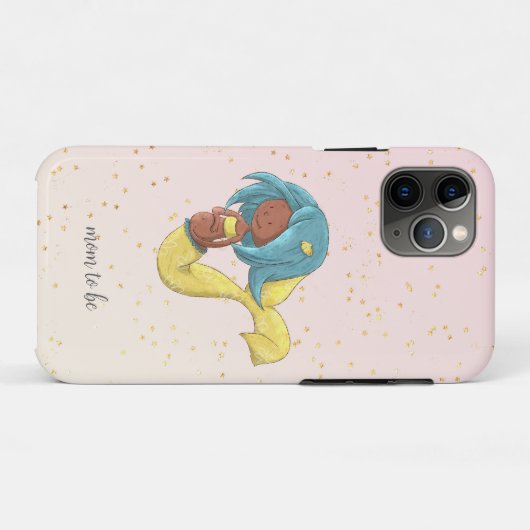 Schattigee zwangerschap zeemeermin Case-Mate iPhone case (Achterkant (horizontaal))