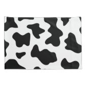 Schattigee zwart-wit boerderij dierlijke koe print kussensloop (Achterkant-Rechts)