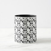 Schattigee zwart-wit pandy het panda-patroon mok (Midden)