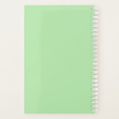 Schattigee zwart-witte kat gepersonaliseerd planner (Achterkant)