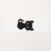 Schattigee zwarte kat 2 yogamat (Voorkant (horizontaal))