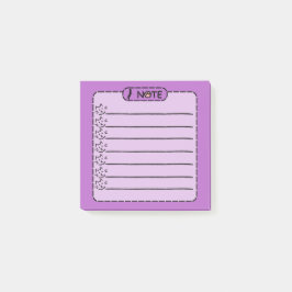 Schattigee zwarte kat gepersonaliseerde post-it no post-it® notes