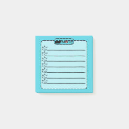 Schattigee zwarte kat gepersonaliseerde post-it no post-it® notes