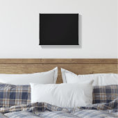 Schattigee zwarte kat Halloween pompoen oversized  Canvas Afdruk (Insitu (Slaapkamer))