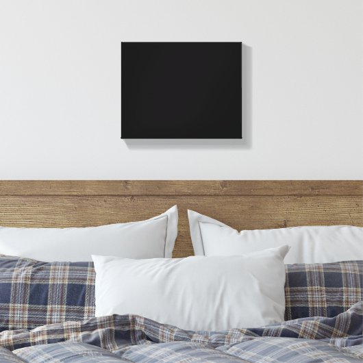 Schattigee zwarte kat Halloween pompoen oversized  Canvas Afdruk (Insitu (Slaapkamer))