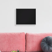 Schattigee zwarte kat Halloween pompoen oversized  Canvas Afdruk (Insitu (Woonkamer))