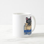 Schattigee zwarte kat Ik doe wat ik wil Koffiemok (Voorkant rechts)