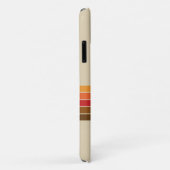 Schattigee zwarte kat met retro strepen Case-Mate iPhone case (Achterkant/rechts)