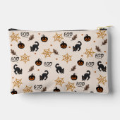 Schattigee Zwarte Kat Pompoen Halloween Patroon Etui (Achterkant)