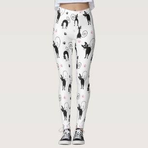 Schattigee zwarte katten leggings