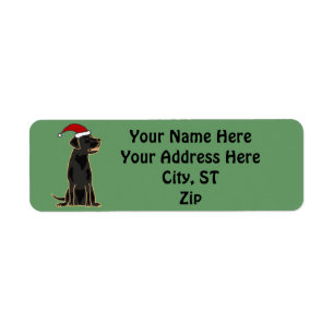 Schattigee zwarte labrador kerstlabels / cadeau la etiket