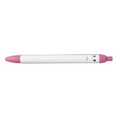 Schattigee zwarte roze Kawaii pen (Voorkant)