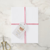 Schattigeste Hallo Baby Eend Baby shower Cadeaulabel (Met Touw)