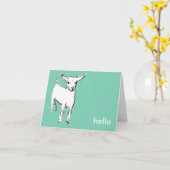 Schattigeste Hallo bok Kaart (Gele Bloem)