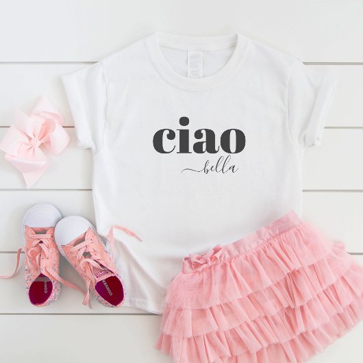Schattigeste Hallo Ciao Bella Kinder Shirts