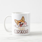 Schattigeste Hallo Corgi Koffiemok (Links)